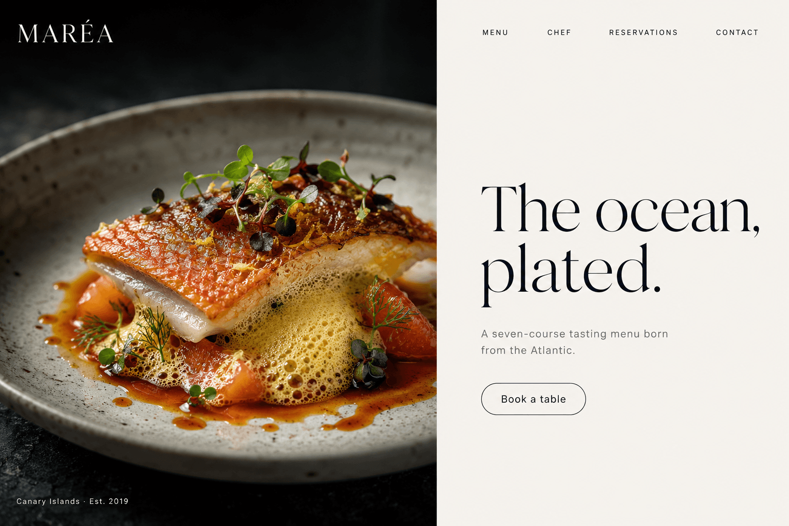 Maréa — fine-dining restaurant